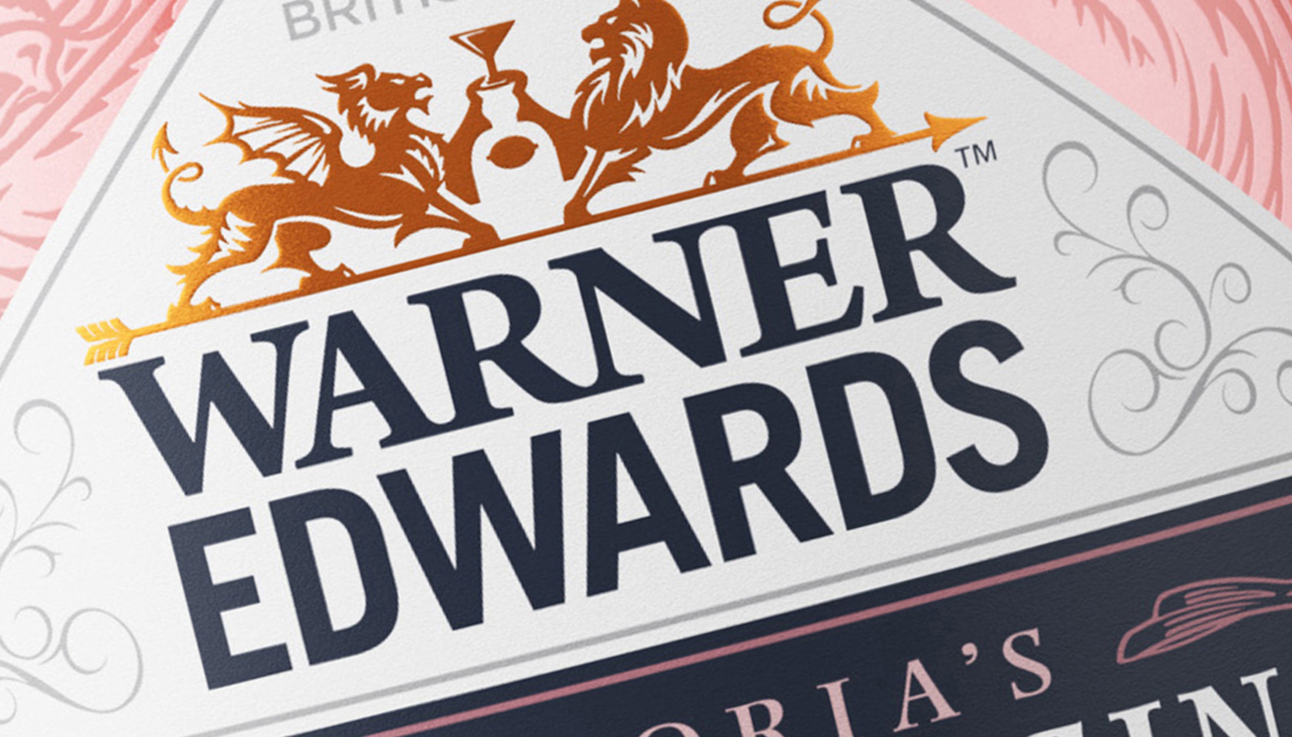 Warner Edwards gin logo design by Biles Hendry