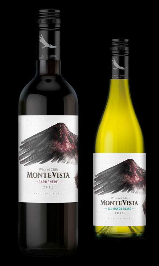 Montevista label design by Biles Hendry